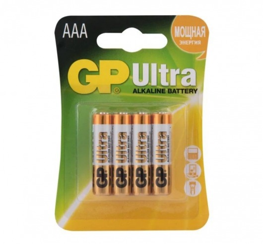 Батарейки алкалиновые GP Ultra Alkaline 24А AАA/LR03 - 4 шт. - Элементы питания - купить с доставкой в Иркутске