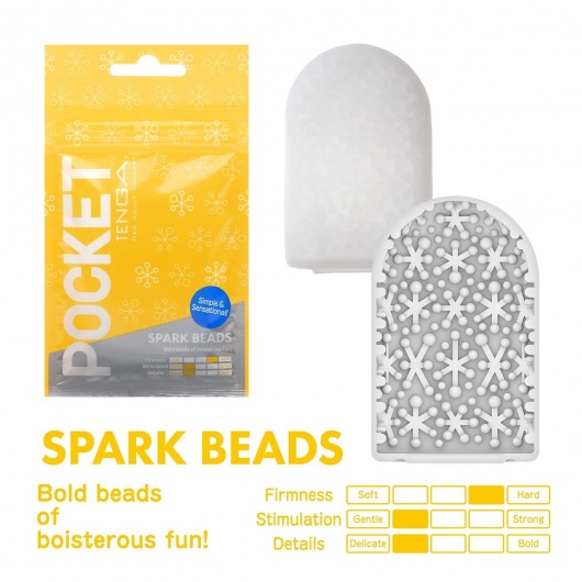 Карманный мастурбатор Spark Beads - Tenga - в Иркутске купить с доставкой