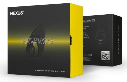 Черное эрекционное виброкольцо Nexus Enhance - Nexus Range - в Иркутске купить с доставкой