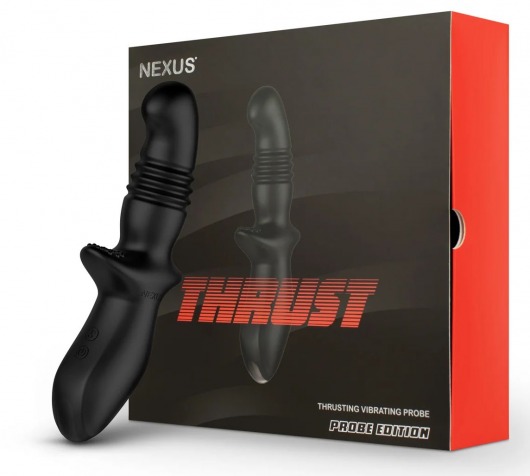 Черный вибромассажер простаты Nexus Thrust с возвратно-поступательными движениями - Nexus Range - в Иркутске купить с доставкой