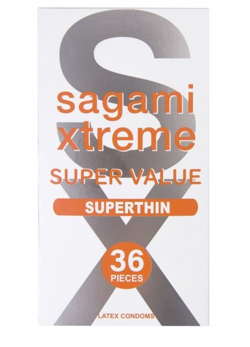 Ультратонкие презервативы Sagami Xtreme Superthin - 36 шт. - Sagami - купить с доставкой в Иркутске