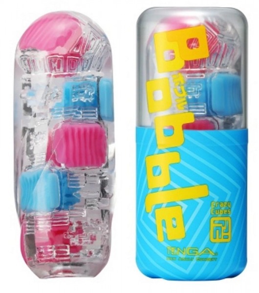 Мастурбатор Tenga Bobble Crazy Cubes - Tenga - в Иркутске купить с доставкой