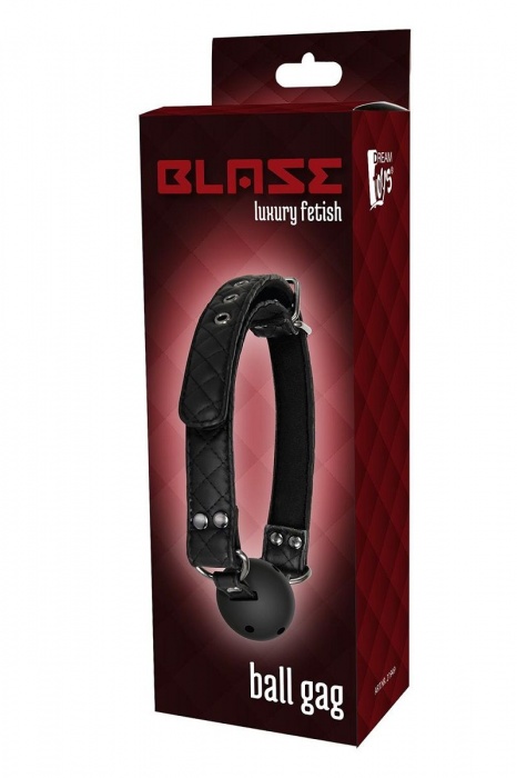 Черный кляп-шарик BALL GAG DIAMOND - Dream Toys - купить с доставкой в Иркутске