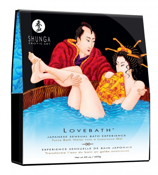 Соль для ванны Lovebath Ocean temptation, превращающая воду в гель - 650 гр. - Shunga - купить с доставкой в Иркутске