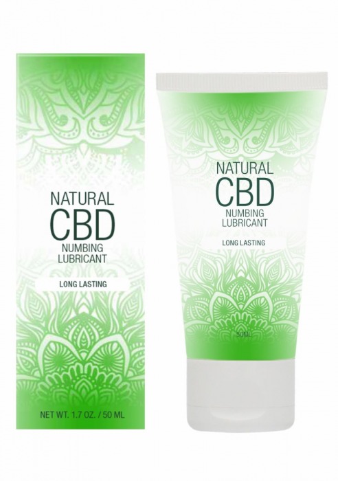 Лубрикант с пролонгирующим эффектом Natural CBD Numbing Lubricant - 50 мл. - Shots Media BV - купить с доставкой в Иркутске