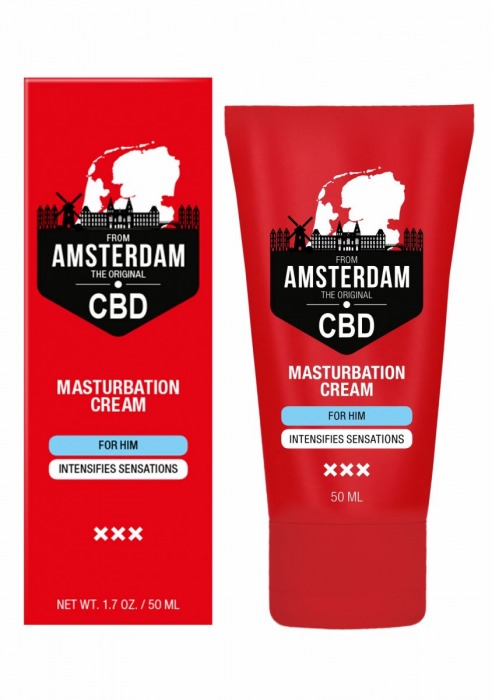 Крем для мастурбации для мужчин CBD from Amsterdam Masturbation Cream For Him - 50 мл. - Shots Media BV - купить с доставкой в Иркутске