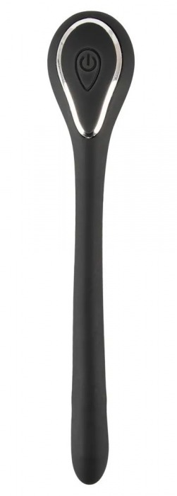 Черный гибкий уретральный стимулятор с вибрацией Vibrating Bendable Dilator - 13,5 см. - Orion - купить с доставкой в Иркутске
