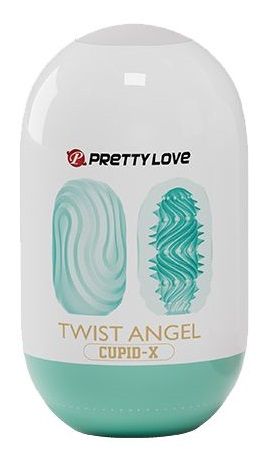 Бирюзовый мастурбатор-яйцо Twist Angel - Baile - в Иркутске купить с доставкой