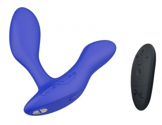 Синий анальный вибратор We-Vibe Vector+ - We-vibe - в Иркутске купить с доставкой