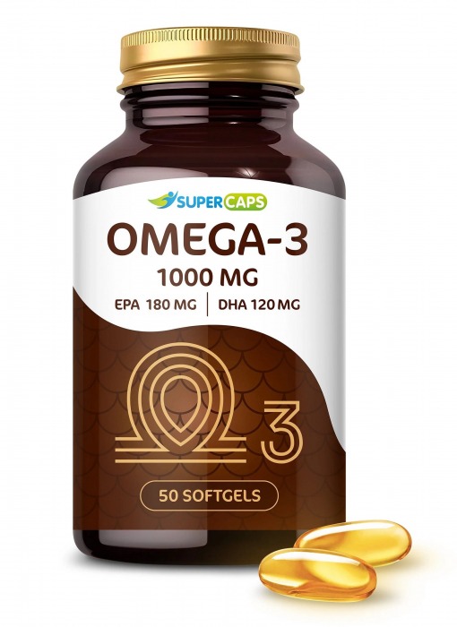 Пищевая добавка SuperCaps OMEGA-3 - 50 капсул (1000 мг) - SuperCaps - купить с доставкой в Иркутске