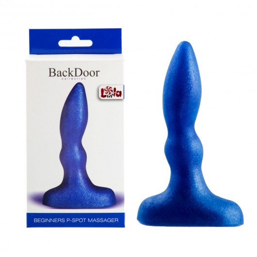 Синий анальный стимулятор Beginners p-spot massager - 11 см. - Lola Games - в Иркутске купить с доставкой