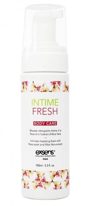 Органическая интимная очищающая пенка Intime Fresh - 150 мл. - Exsens - купить с доставкой в Иркутске Органическая интимная очищающая пенка Intime Fresh - 150 мл. - Exsens - купить с доставкой в Иркутске