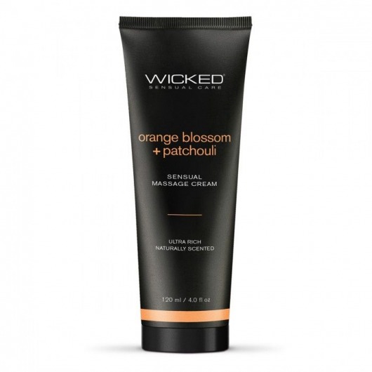 Массажный легкий крем WICKED Orange Blossom plus Patchouli - 120 мл. - Wicked - купить с доставкой в Иркутске