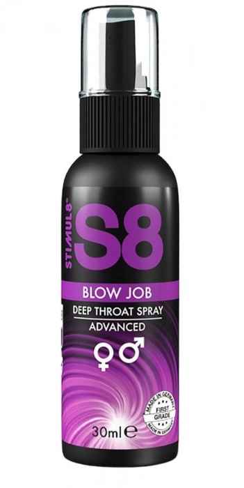 Лубрикант для орального секса S8 Deep Throat Spray - 30 мл. - Stimul8 - купить с доставкой в Иркутске