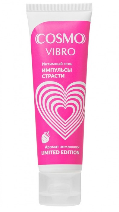 Возбуждающий гель на водно-силиконовой основе Cosmo Vibro с ароматом земляники - 50 гр. - Биоритм - купить с доставкой в Иркутске