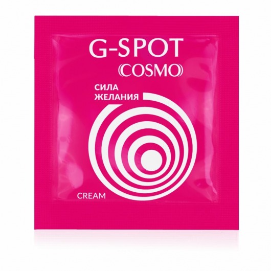 Стимулирующий интимный крем для женщин Cosmo G-spot - 2 гр. - Биоритм - купить с доставкой в Иркутске