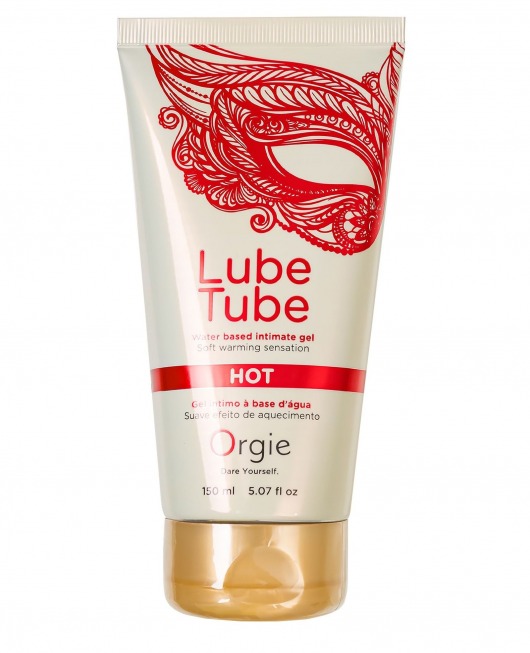 Интимный гель на водной основе Lube Tube Hot с разогревающим эффектом - 150 мл. - ORGIE - купить с доставкой в Иркутске