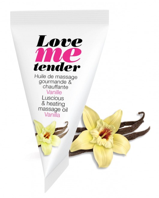 Съедобное согревающее массажное масло Love Me Tender Vanilla с ароматом ванили - 10 мл. - Love to Love - купить с доставкой в Иркутске