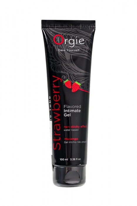 Интимный гель на водной основе Lube Tube Strawberry с клубничным вкусом - 100 мл. - ORGIE - купить с доставкой в Иркутске