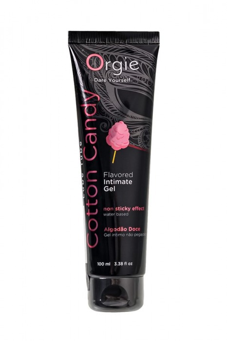 Интимный гель на водной осное Lube Tube Cotton Candy со вкусом сахарной ваты - 100 мл. - ORGIE - купить с доставкой в Иркутске