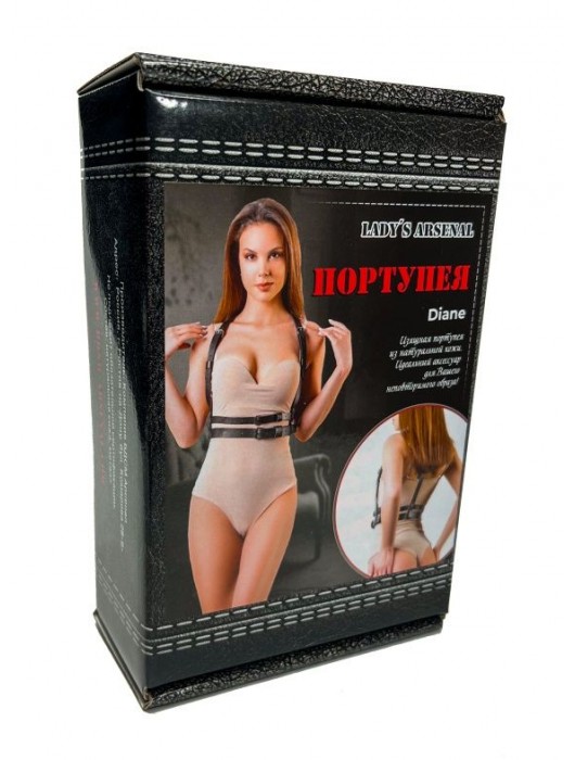 Изящная портупея из натуральной кожи Diane - БДСМ Арсенал - купить с доставкой в Иркутске