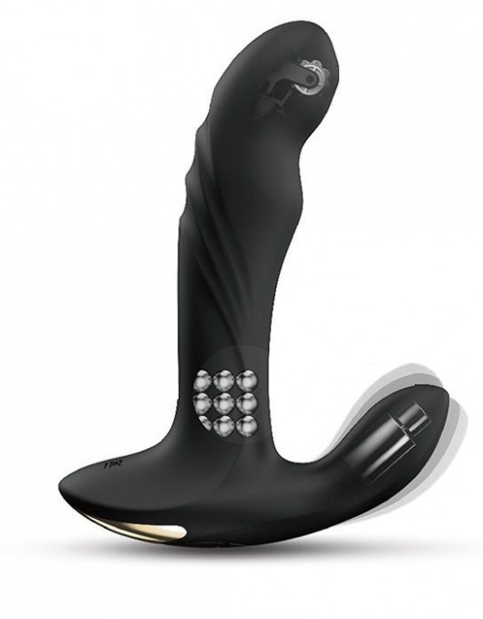 Черный вибромассажер простаты Multi P-Joy с 3 моторами - Dorcel - в Иркутске купить с доставкой
