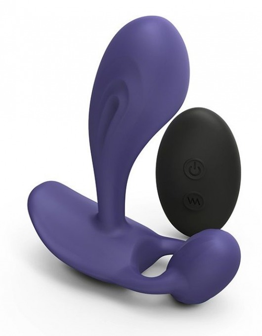 Темно-синий вибромассажер Witty P G Vibrator with Remote Control - Love to Love - в Иркутске купить с доставкой