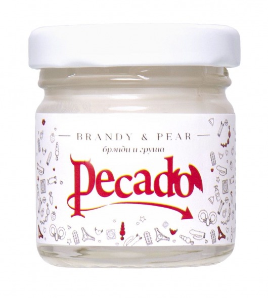 Массажная свеча Brandy   Pear - 35 мл. - Pecado - купить с доставкой в Иркутске