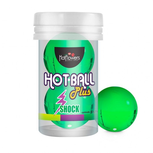 Лубрикант на силиконовой основе Hot Ball Plus с покалывающим эффектом (2 шарика по 3 гр.) - HotFlowers - купить с доставкой в Иркутске