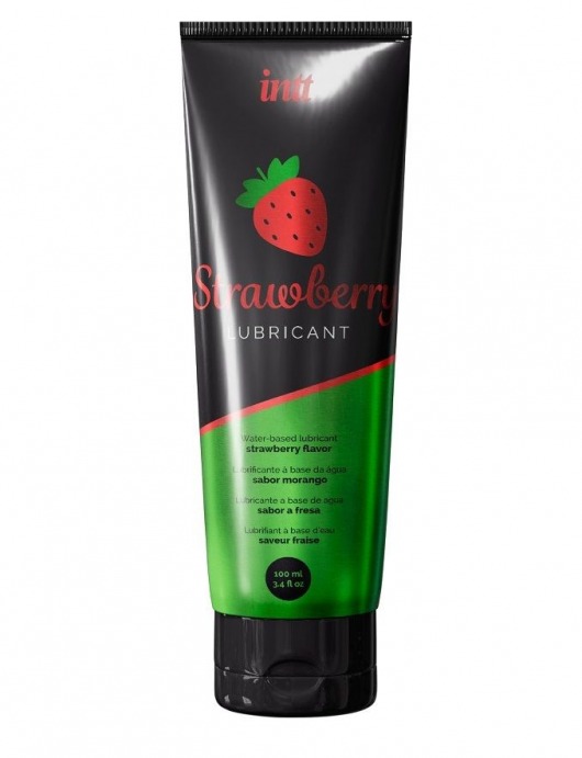 Смазка на водной основе с ароматом клубники Strawberry Lubricant - 100 мл. - INTT - купить с доставкой в Иркутске