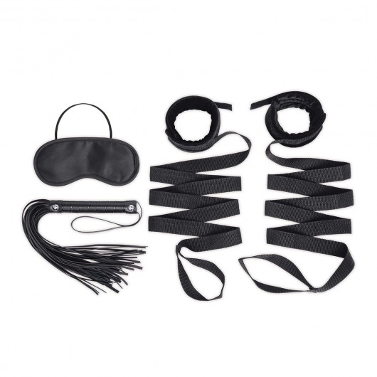 Эротический набор 4PC Bondage Bed Strap   Flogger Kit - Lux Fetish - купить с доставкой в Иркутске