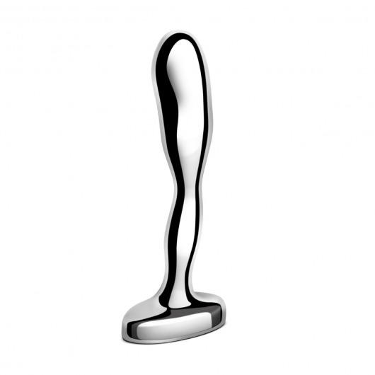 Стальной стимулятор простаты Stainless Steel Prostate Plug - 11,5 см. - b-Vibe - в Иркутске купить с доставкой