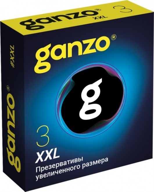 Презервативы увеличенного размера Ganzo XXL - 3 шт. - Ganzo - купить с доставкой в Иркутске