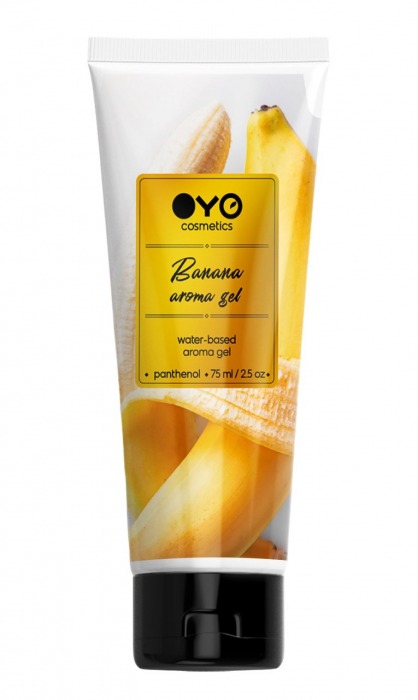 Лубрикант на водной основе OYO Aroma Gel Banana с ароматом банана - 75 мл. - OYO - купить с доставкой в Иркутске