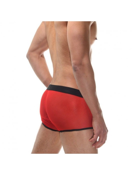 Красные мужские полупрозрачные трусы-боксеры - Don Moris купить с доставкой