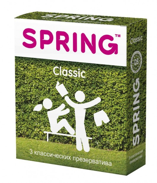 Классические презервативы SPRING CLASSIC - 3 шт. - SPRING - купить с доставкой в Иркутске