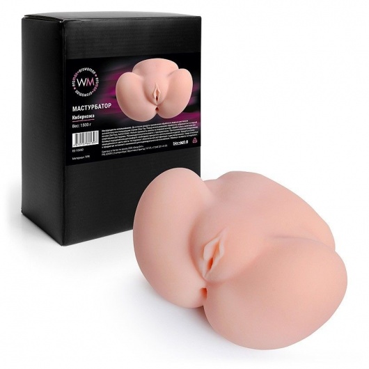 Реалистичный мастурбатор с двумя функциональными отверстиями - Erowoman-Eroman - в Иркутске купить с доставкой
