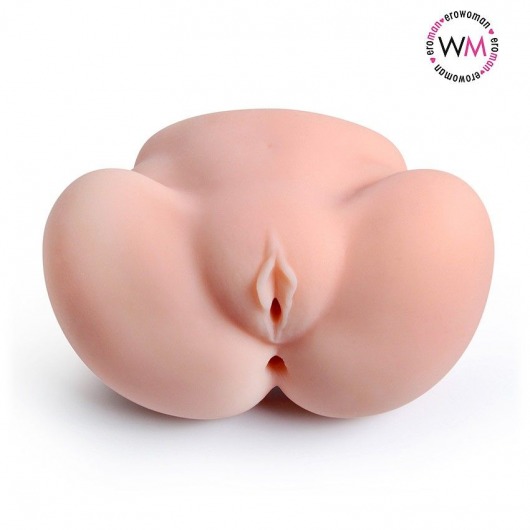 Реалистичный мастурбатор с двумя функциональными отверстиями - Erowoman-Eroman - в Иркутске купить с доставкой