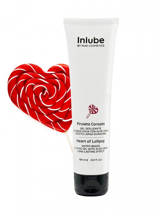 Смазка на водной основе Nuei Inlube Lollipop с алоэ вера и ароматом леденцов - 100 мл. - Nuei cosmetics - купить с доставкой в Иркутске