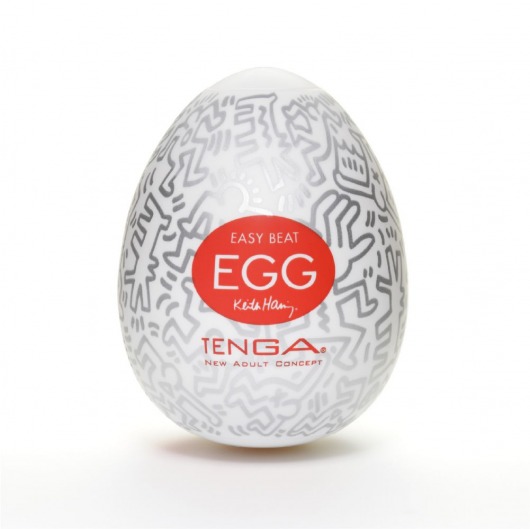 Мастурбатор-яйцо Keith Haring EGG PARTY - Tenga - в Иркутске купить с доставкой