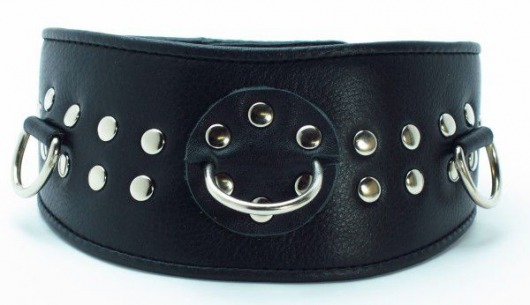 Кожаный ошейник для эротических игр - БДСМ Арсенал - купить с доставкой в Иркутске
