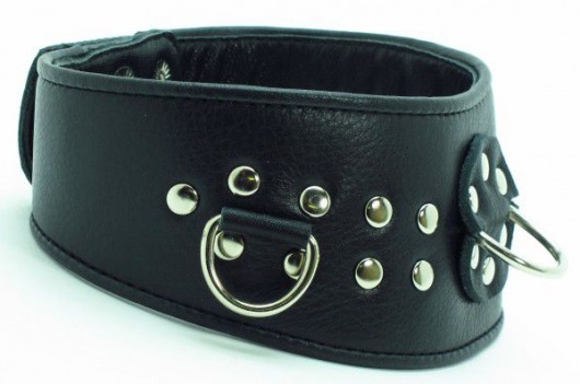 Кожаный ошейник для эротических игр - БДСМ Арсенал - купить с доставкой в Иркутске