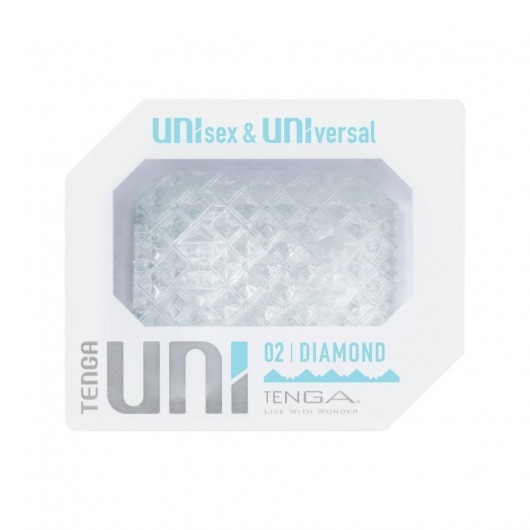 Прозрачный мастурбатор-стимулятор Tenga Uni Diamond - Tenga - в Иркутске купить с доставкой