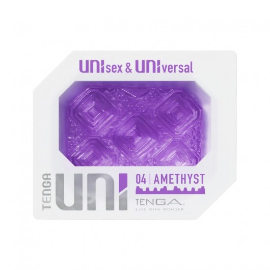 Фиолетовый мастурбатор-стимулятор Tenga Uni Amethyst - Tenga - в Иркутске купить с доставкой