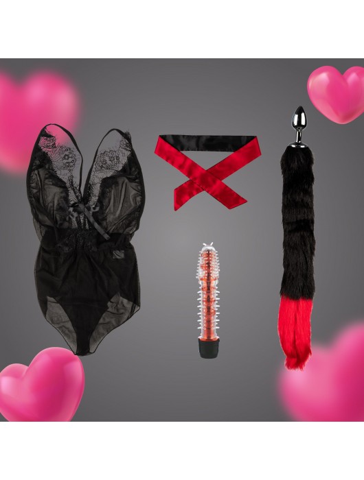 Эротический набор из 4 предметов - Волшебная страна - купить с доставкой в Иркутске