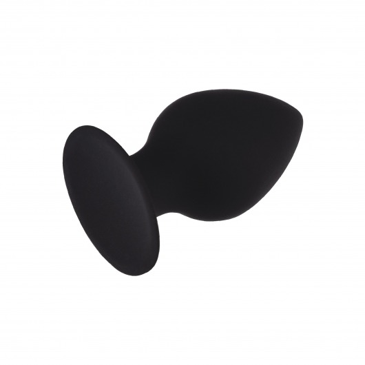 Черная анальная пробка с ограничителем - 7,5 см. - Волшебная страна