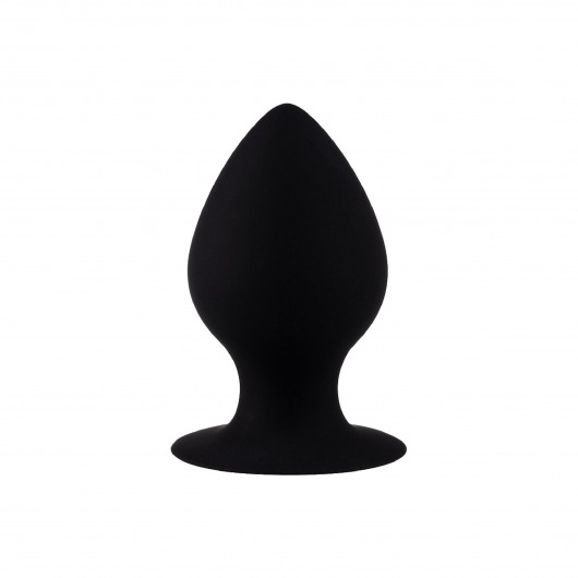 Черная анальная пробка с ограничителем - 7,5 см. - Волшебная страна