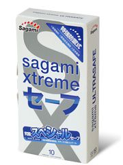 Презервативы Sagami Xtreme Ultrasafe с двойным количеством смазки - 10 шт. - Sagami - купить с доставкой в Иркутске