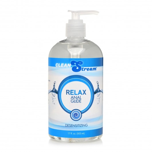 Анальный лубрикант на водной основе Relax Desensitizing Anal Lube - 503 мл. - XR Brands - купить с доставкой в Иркутске