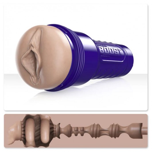 Телесный мастурбатор-вагина Fleshlight Boost Bang - Fleshlight - в Иркутске купить с доставкой